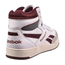 Reebok BB 4000 II Mid Mens Shoes White-Classic Maroon-Pure Grey 6 -RBD OUTLET 100033844 3