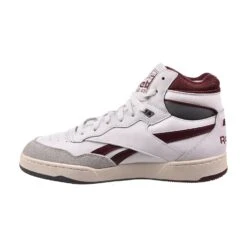 Reebok BB 4000 II Mid Mens Shoes White-Classic Maroon-Pure Grey 6 -RBD OUTLET 100033844 4