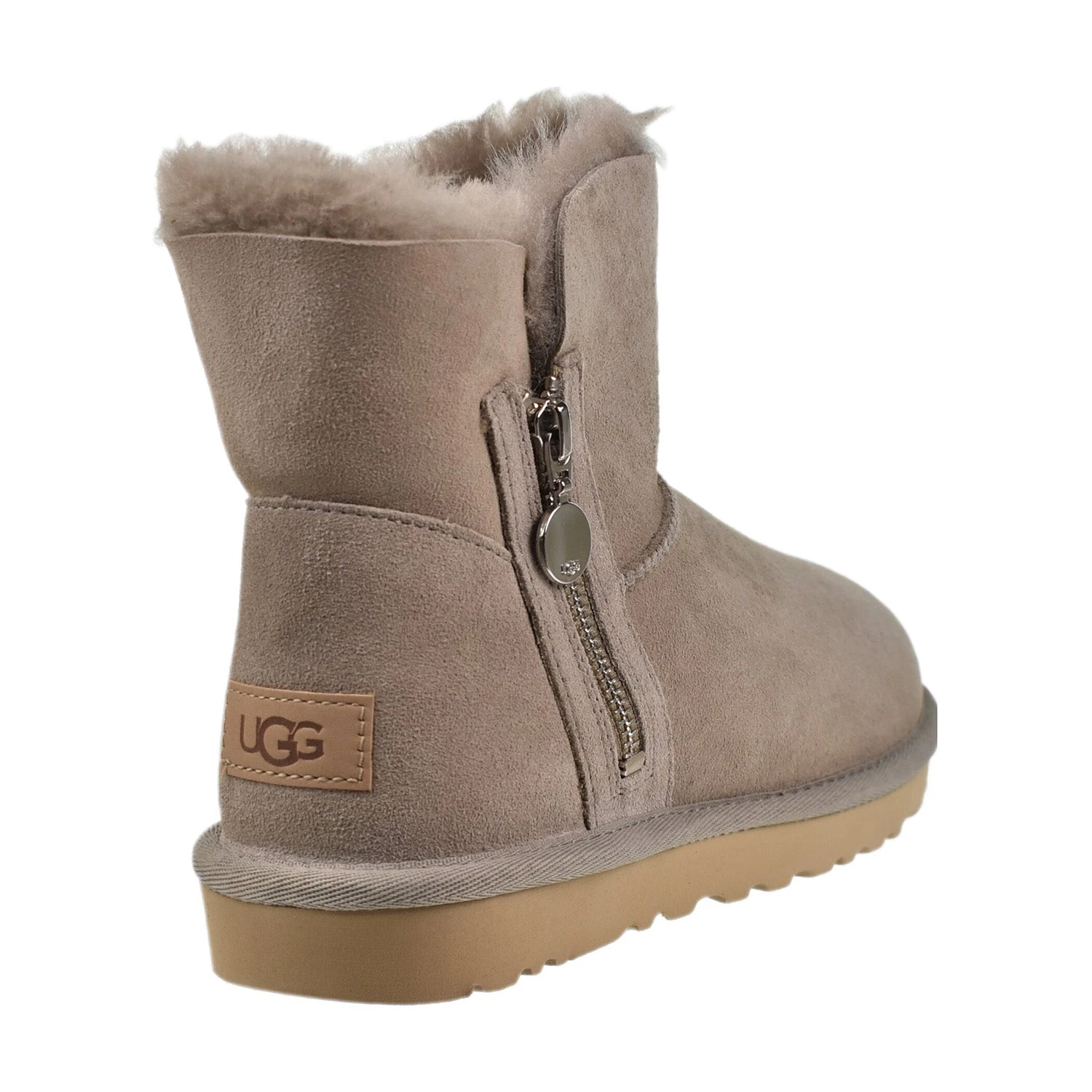 UGG Bailey Zip Mini Women's Boots Grey 3 UGG Bailey Zip Mini Women's Boots Grey - Image 3