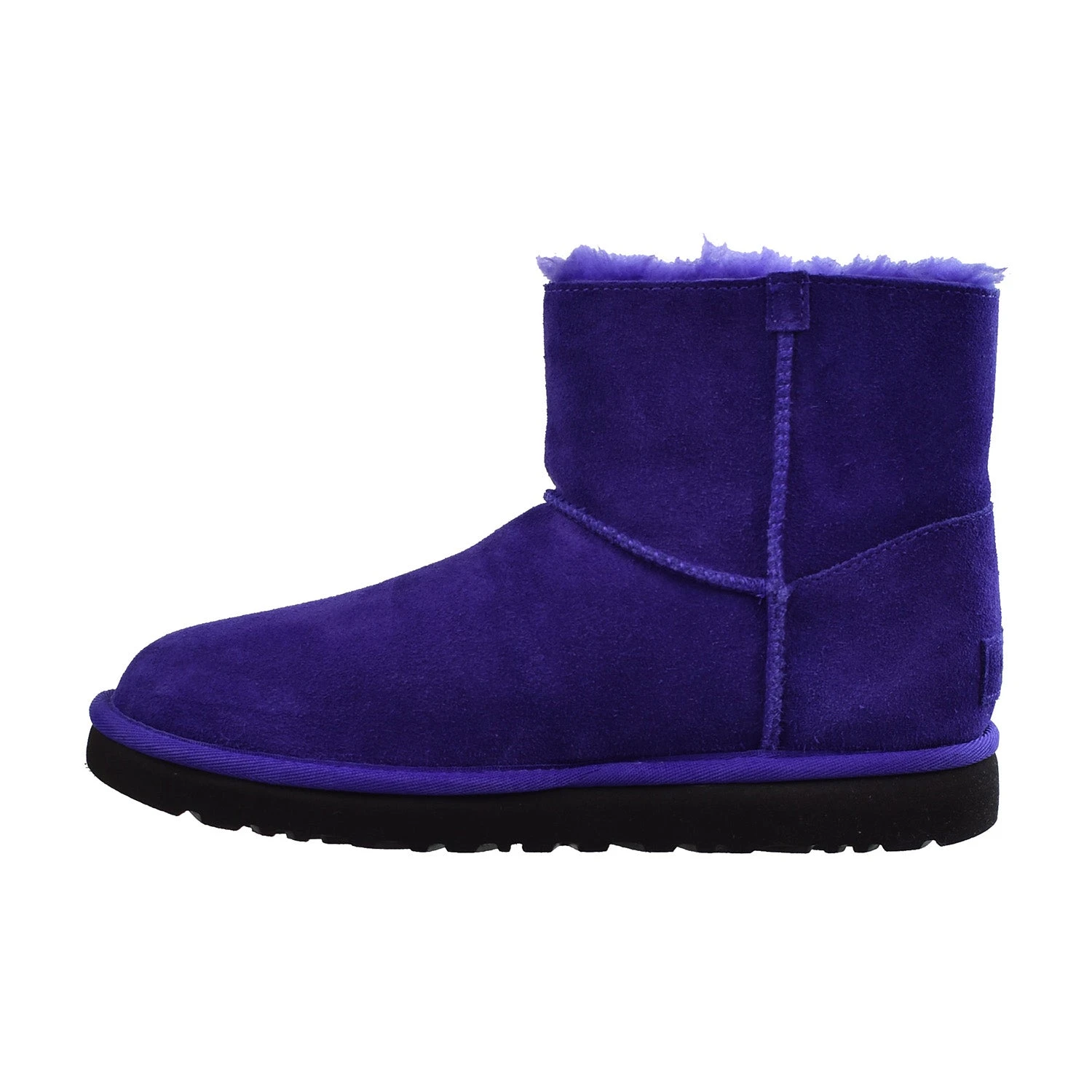 UGG Mini Bailey Logo Strap Women's Boots Purple-Black 4 UGG Mini Bailey Logo Strap Women's Boots Purple-Black - Image 4