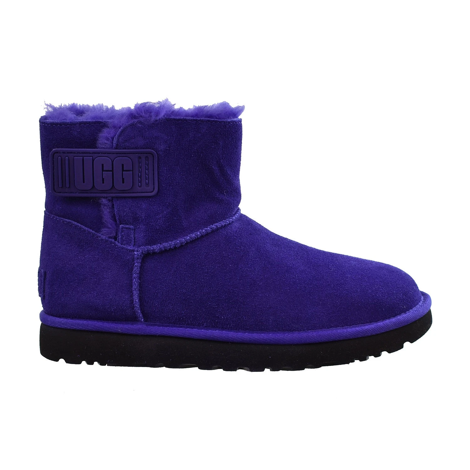 UGG Mini Bailey Logo Strap Women's Boots Purple-Black 1 UGG Mini Bailey Logo Strap Women's Boots Purple-Black
