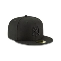 New Era New York Yankees Blackout Basic 59Fifty Fitted Cap Hat Black -RBD OUTLET 11591128 3