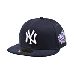 New Era New York Yankees "1998 World Series" 59Fifty Wool Men's Fitted Hat Navy Blue