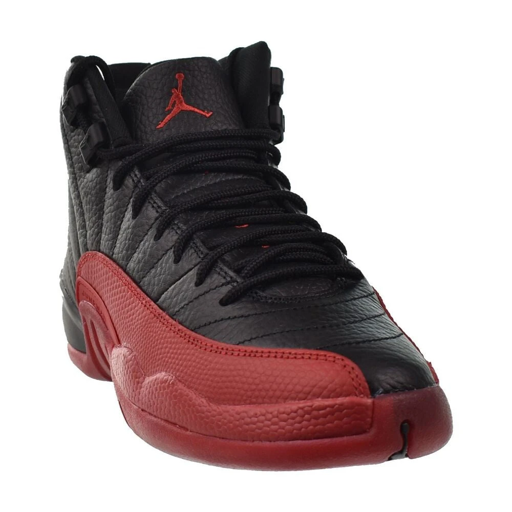 Jordan 12 Retro 'Flu Game' (GS) Big Kids' Shoes Black/Red 153265-002 2 Jordan 12 Retro 'Flu Game' (GS) Big Kids' Shoes Black/Red 153265-002 - Image 2