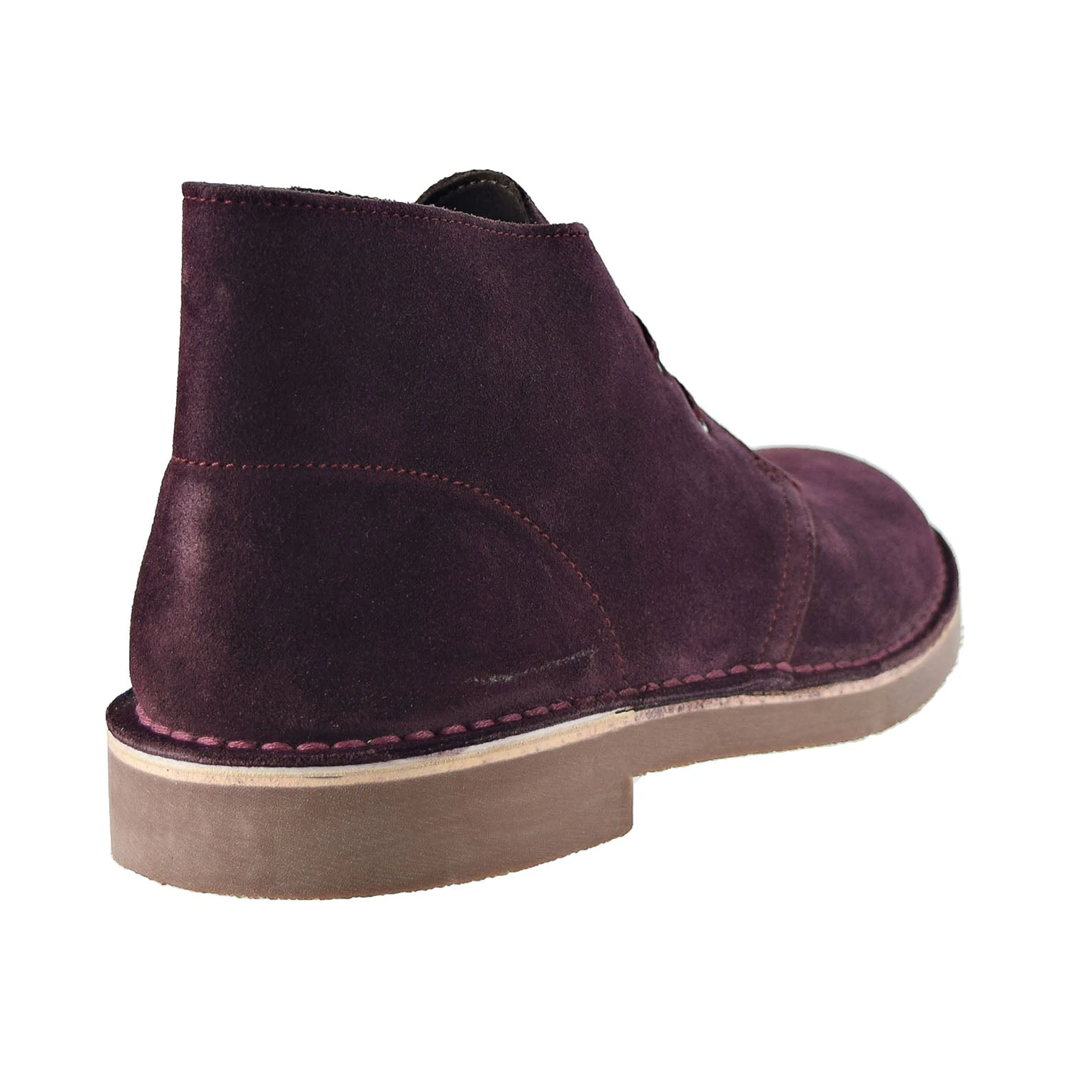 Clarks Bushacre 2 Men's Boots Wine Suede 3 Clarks Bushacre 2 Men's Boots Wine Suede - Image 3