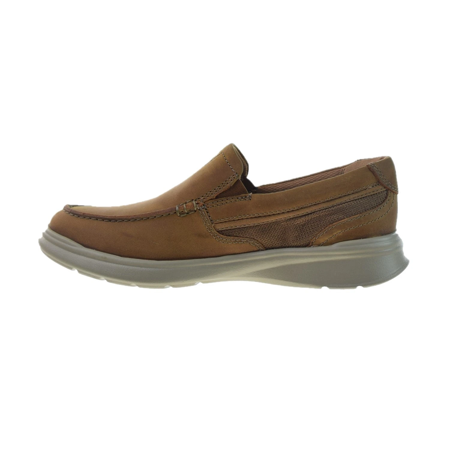 Clarks Cotrell Easy (Wide) Men's Loafers Tan Combi 4 Clarks Cotrell Easy (Wide) Men's Loafers Tan Combi - Image 4