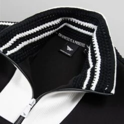 Paper Planes Kinston Crochet Stripe Men's Track Jacket Black 8 Paper Planes Kinston Crochet Stripe Men's Track Jacket Black -RBD OUTLET 300185 black 3