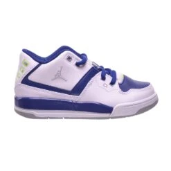 Jordan Flight 23 BP Little Kids Shoes White/Grey/Insignia Blue/Ghost Green
