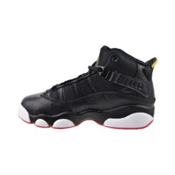 Air Jordan 6 Rings (PS) Little Kids' Shoes Black-University Red-White -RBD OUTLET 323432 063 4