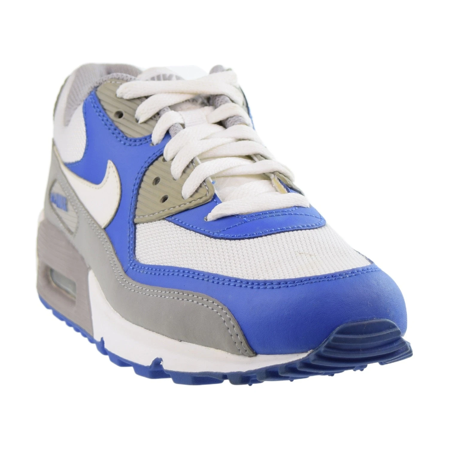 Nike Air Max 90 Men's Shoes Medium Grey-White-Varsity Royal 2 Nike Air Max 90 Men's Shoes Medium Grey-White-Varsity Royal - Image 2