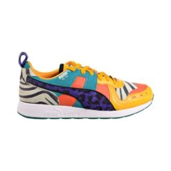 Puma RS-100 Animal Mens Shoes White/Zinnia/Cherry Tomato