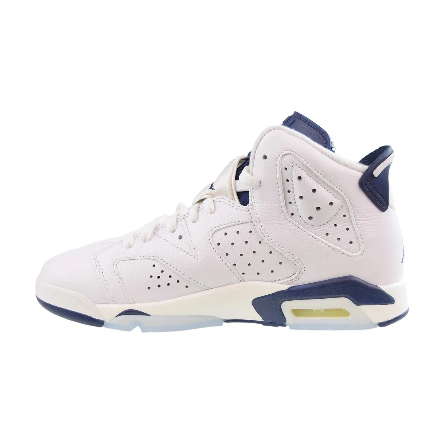 Jordan 6 Retro GS) Big Kids' Shoes White-Midnight Navy 4 Jordan 6 Retro GS) Big Kids' Shoes White-Midnight Navy - Image 4