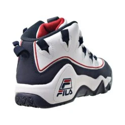 Fila Grant Hill Offset Big Kids' Shoes White-Navy-Red -RBD OUTLET 3bm01176 125 3