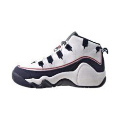 Fila Grant Hill Offset Big Kids' Shoes White-Navy-Red -RBD OUTLET 3bm01176 125 4
