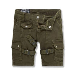 Jordan Craig Cairo Kids' Cargo Shorts Army Green