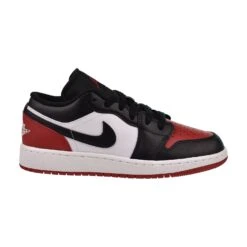 Nike Jordan 1 Low (GS) Big Kid's Shoes White-Black-Varsity Red