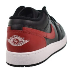 Jordan 1 Low (GS) Big Kids' Shoes Black/Varsity Red-White 553560-067 -RBD OUTLET 5535600673