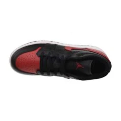Jordan 1 Low (GS) Big Kids' Shoes Black/Varsity Red-White 553560-067 -RBD OUTLET 5535600675