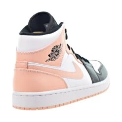 Air Jordan 1 Mid "Crimson Tint" Men's Shoes White-Arctic Orange-Black -RBD OUTLET 554724 133 3