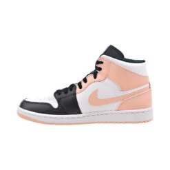 Air Jordan 1 Mid "Crimson Tint" Men's Shoes White-Arctic Orange-Black -RBD OUTLET 554724 133 4