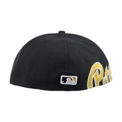 New Era Pittsburgh Pirates Side Split 59Fifty Men's Fitted Hat Black -RBD OUTLET 60243564 4