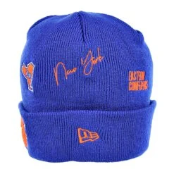 New Era New York Knicks Identity Cuffed Knit Men's Winter Beanie Blue -RBD OUTLET 60268020 4