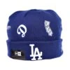New Era Los Angeles Dodgers Cuffed Knit Men's Winter Beanie Royal
