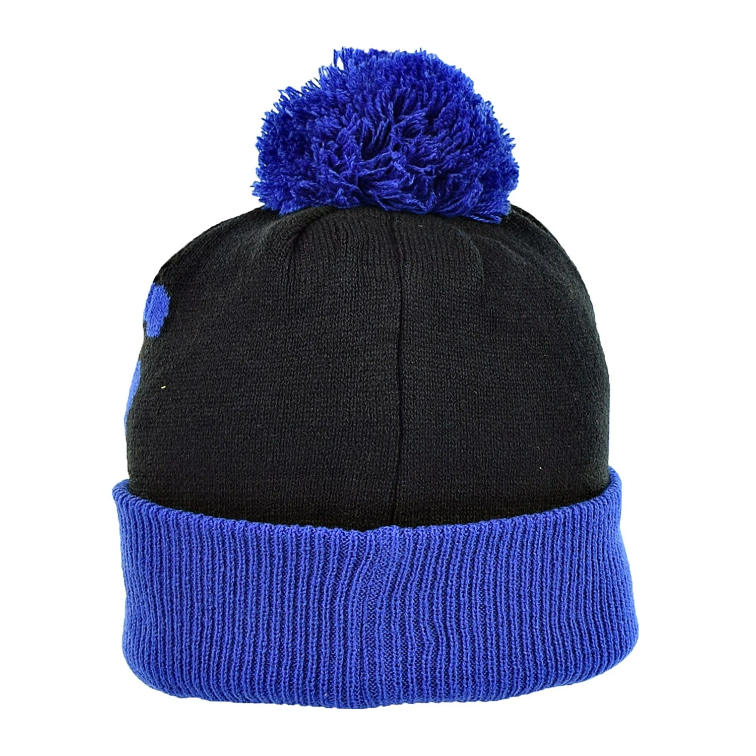 New Era NFL New York Giants Knit Confident Men's Beanie With Pom Black-Blue 3 New Era NFL New York Giants Knit Confident Men's Beanie With Pom Black-Blue - Image 3