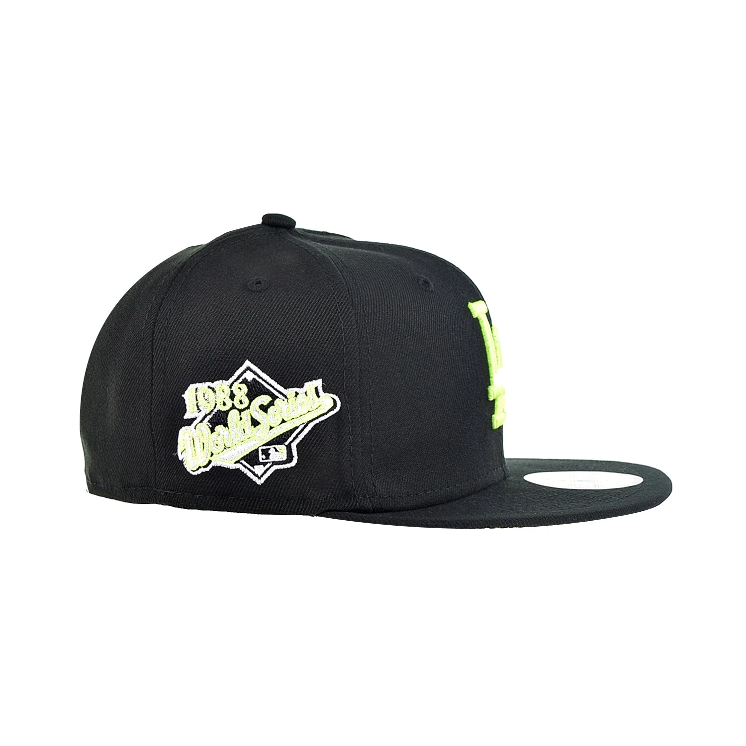 New Era Los Angeles Dodgers Summer Pop 59Fifty Men's Fitted Hat Black-Volt Snake 2 New Era Los Angeles Dodgers Summer Pop 59Fifty Men's Fitted Hat Black-Volt Snake - Image 2