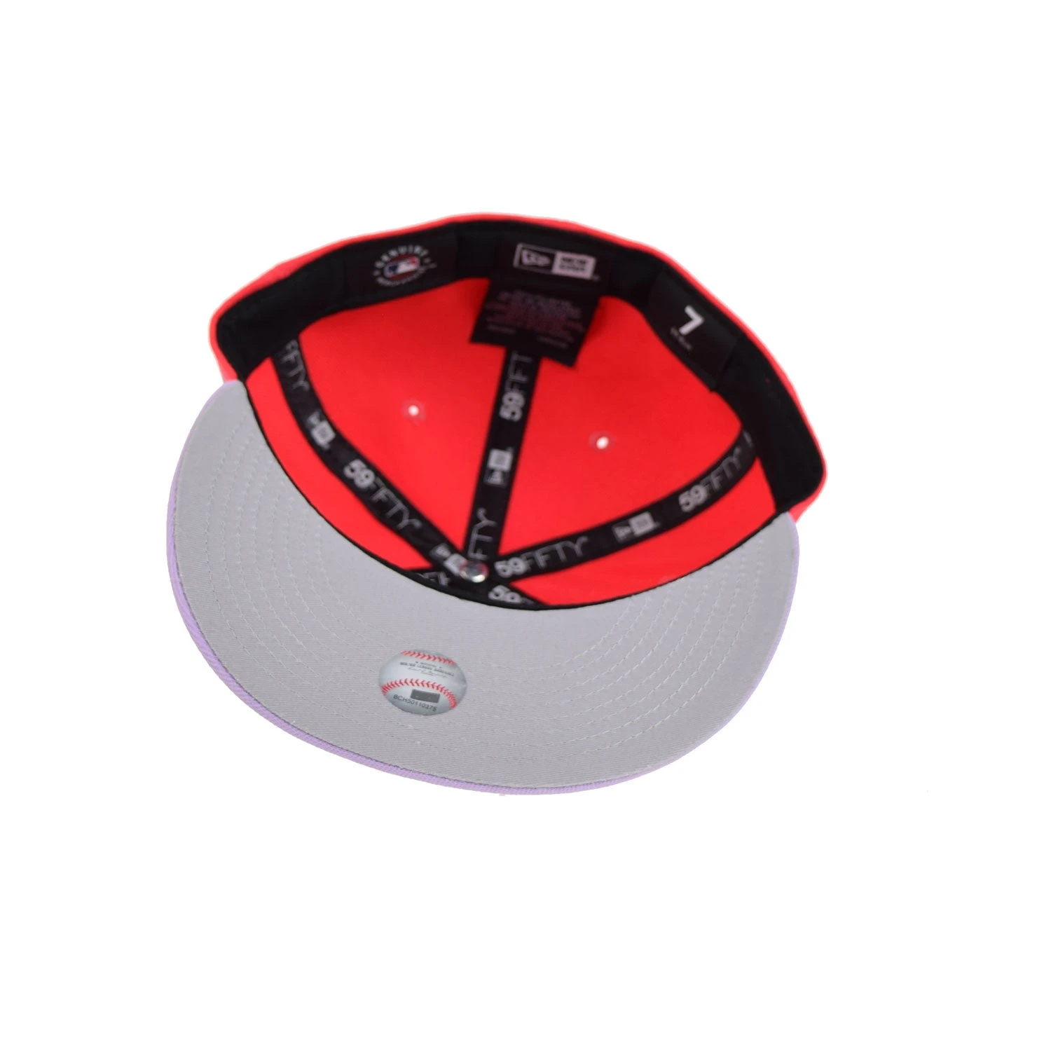 New Era Atlanta Braves 2Tone Color Pack 59Fifty Men's Fitted Hat Lava Red-Purple 5 New Era Atlanta Braves 2Tone Color Pack 59Fifty Men's Fitted Hat Lava Red-Purple - Image 5