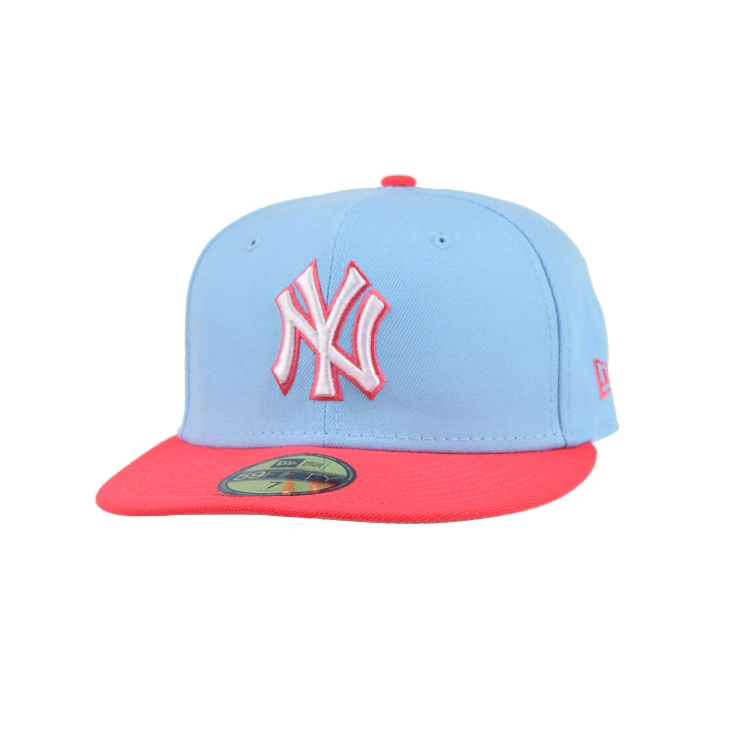 New Era New York Yankees 2Tone Color Pack 59Fifty Men's Fitted Hat Blue-Lava Red 1 New Era New York Yankees 2Tone Color Pack 59Fifty Men's Fitted Hat Blue-Lava Red