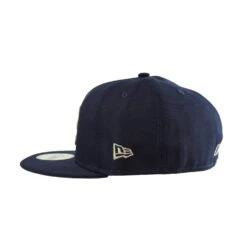 New Era Atlanta Braves Laurel Sidepatch 59Fifty Men's Fitted Hat Navy-Green -RBD OUTLET 60426516 4