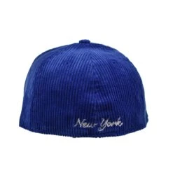 New Era New York Mets Letterman Pin Corduroy 59Fifty Men's Fitted Hat Royal Blue -RBD OUTLET 60487137 4