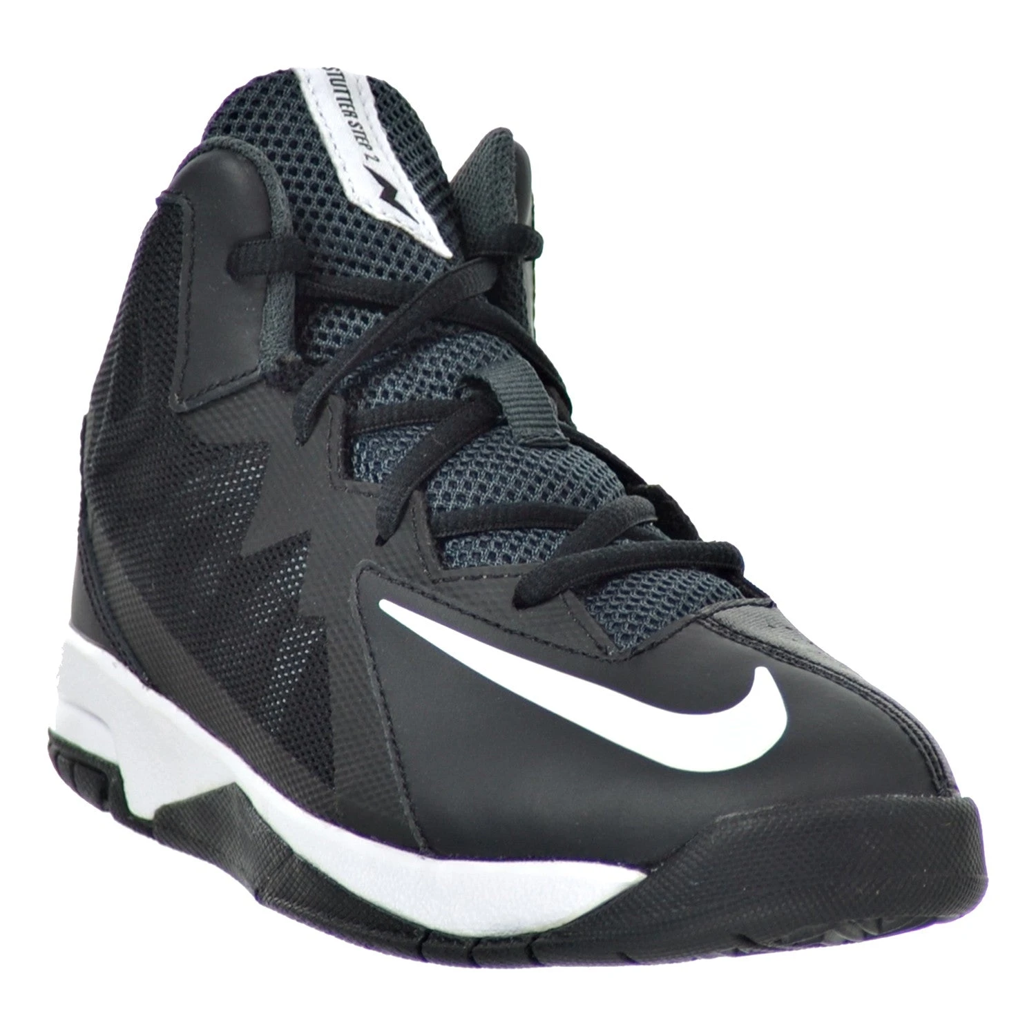 Nike Stutter Step 2 (PS) Little Kid's Shoes Black/White/Stealth-Anthracite 2 Nike Stutter Step 2 (PS) Little Kid's Shoes Black/White/Stealth-Anthracite - Image 2