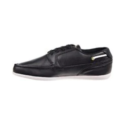 Lacoste Dreyfus AP SPM Leather Men's Boat Shoes Black-Gold-White -RBD OUTLET 7 21spm1181n75 4