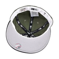 New Era New York Yankees World Series 1999 59Fifty Men's Fitted Hat Olive-Black -RBD OUTLET 70720408 5