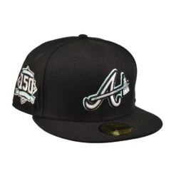 New Era Atlanta Braves 150th Anniversary 59Fifty Men's Fitted Hat Black