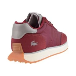 Lacoste L-Spin Deluxe Textile SMA Men's Shoes Burgundy-Off White -RBD OUTLET 745sma0003 3c9 3