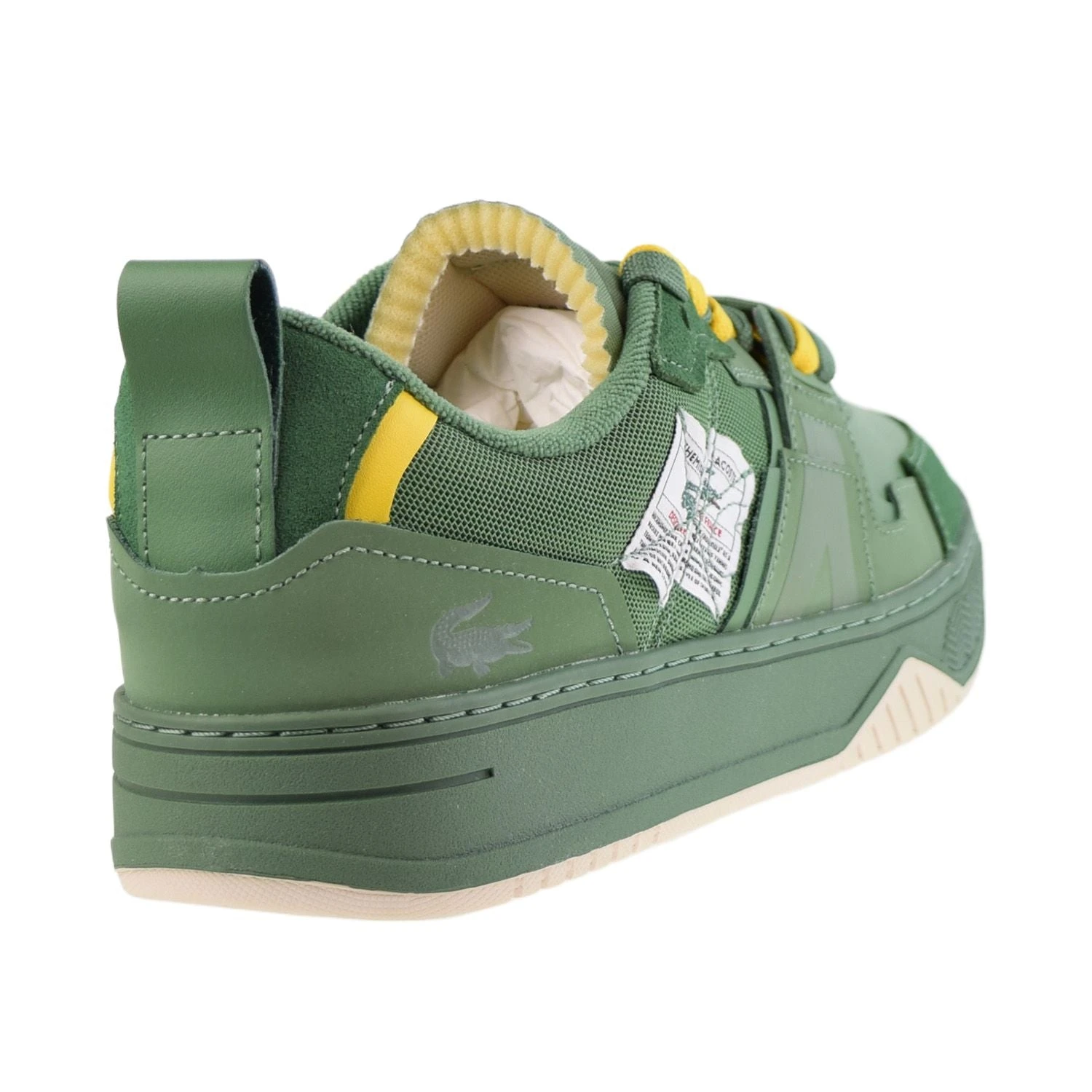 Lacoste L001 Crafted Men's Shoes Green-Yellow 3 Lacoste L001 Crafted Men's Shoes Green-Yellow - Image 3