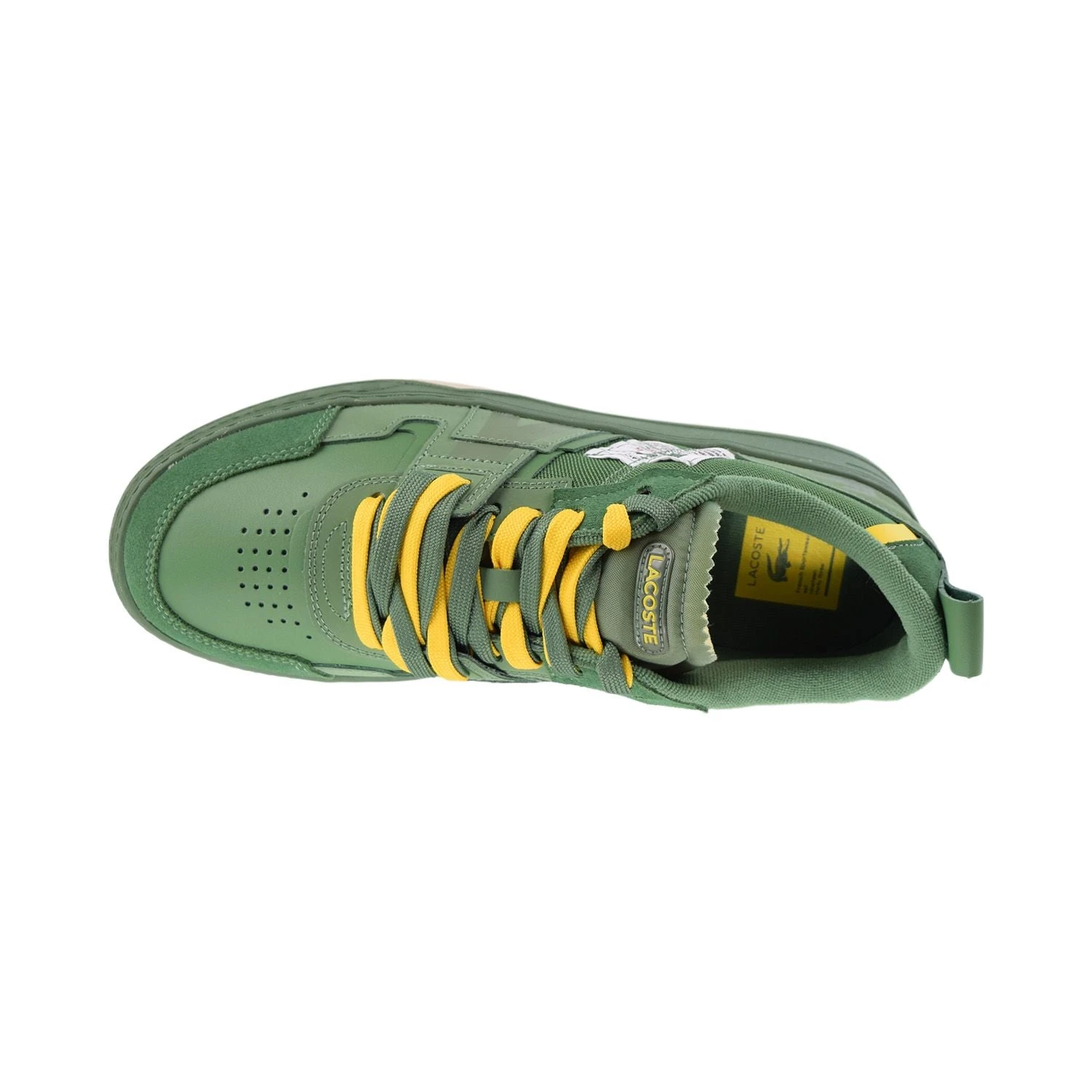 Lacoste L001 Crafted Men's Shoes Green-Yellow 5 Lacoste L001 Crafted Men's Shoes Green-Yellow - Image 5