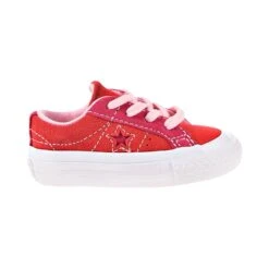 Converse One Star Ox Toddler Shoes Enamel Red-Pink -RBD OUTLET 762001c main d8915159 4082 417d 92ca 4d18aa954216