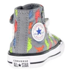 Converse Chuck Taylor AS Dinoverse Hook And Loop Toddler Shoes Cool Grey-Black -RBD OUTLET 766202c 3