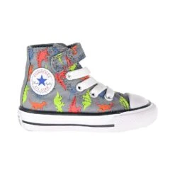 Converse Chuck Taylor AS Dinoverse Hook And Loop Toddler Shoes Cool Grey-Black