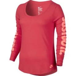 Nike Women's Just Do It Long Sleeve T-Shirt Ember Glow