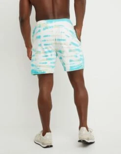 Champion Men's Lightweight Fleece Shorts Wave Dye Portal Teal -RBD OUTLET 83140 586529ajgj 3