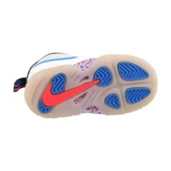 Nike Little Posite Pro '3D Safari' (TD) Toddler Shoes White-Blue Hero-Red Orbit -RBD OUTLET 843769 102 6