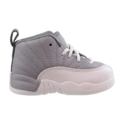 Air Jordan Retro 12 (TD) Toddlers Shoes Stealth-White-Cool Grey