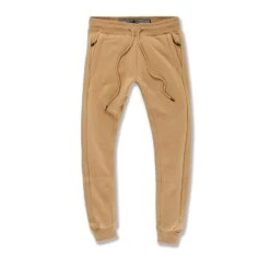 Jordan Craig Men's Uptown Modern Basic Fleece Jogger Sweatpants Mocha