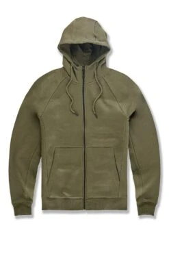 Jordan Craig Full Zip Men's Hoodie Olive
