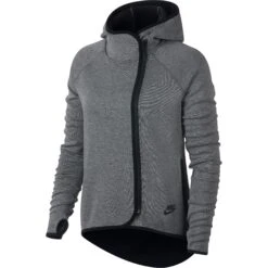 Nike Sportswear Tech Fleece Women's Full Zip Cape Hoodie Carbon Heather-Black -RBD OUTLET 908822 091 main f54e7a39 0cfb 435b b142 b768473477c4